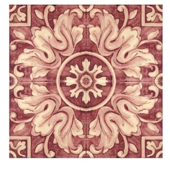 Studio Le Nid Rosso Ficus Indica Set di 4 piastrelle #6> Piastrelle E Pavimenti