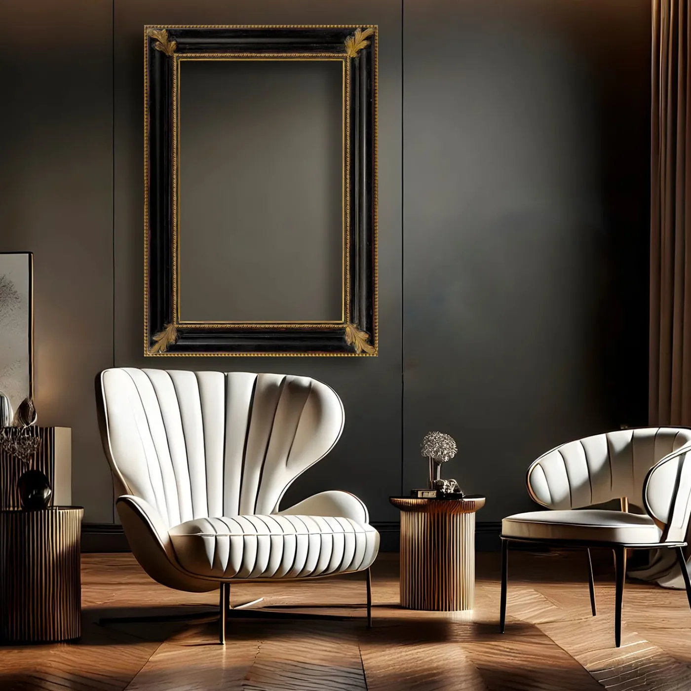 Caiafa Salvator Rosa Cornice in ebano e oro #1> Cornici