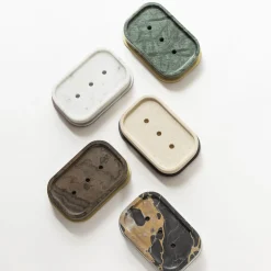 Giobagnara Saponetta rettangolare in marmo Polo #2> Arredo Bagno