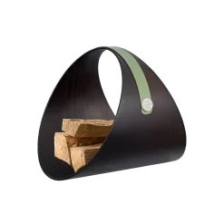 ADJ Style Scaffale per legna da ardere e riviste Ben Eucalyptus Wenge> Portariviste