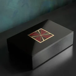 Piccoli Smalti Scatola Cloisonné Laccata Nera><noscript><img width=