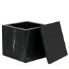 FiammettaV Home Collection Scatola cubica in marmo nero Marquina con coperchio> Scatole