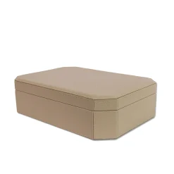 Cassigoli Scatola Del Monte in pelle Beige Tamarone> Scatole