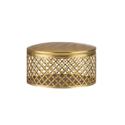 Villari SCATOLA DI COTONE FIRENZE - ORO> Arredo Bagno