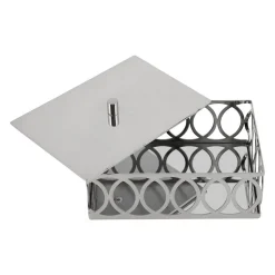 Villari SCATOLA DI COTONE NEW YORK - ARGENTO> Arredo Bagno