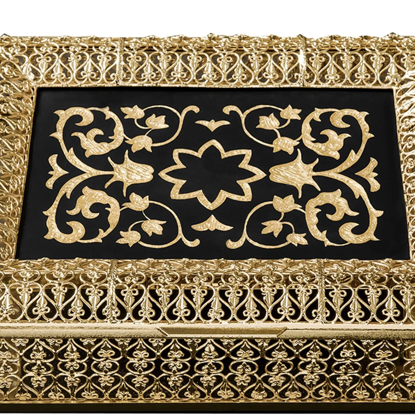 Bianco Bianchi Scatola di lusso con cerniera in oro> Scatole