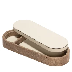 Giobagnara Scatola grande in pelle e marmo Giza #2><noscript><img width=
