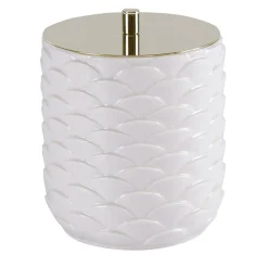 Villari SCATOLA IN COTONE PAVONE - BIANCO> Arredo Bagno