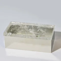 Giuliano Tincani Scatola in ottone di quarzo ialino><noscript><img width=