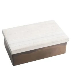 Selezioni Domus Scatola in Pelle di Anguila e Ottone Lucido con Coperchio> Scatole