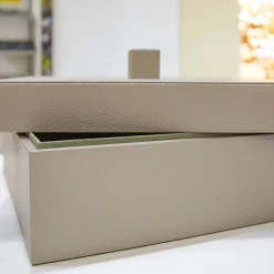 Cassigoli Scatola in pelle Scuretto in sabbia> Scatole