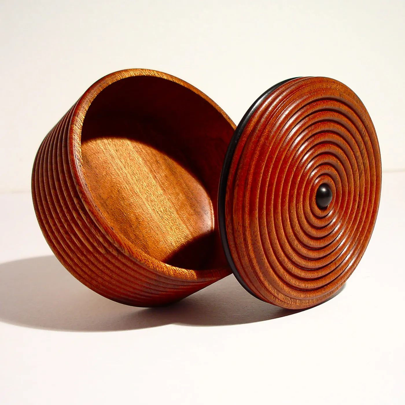 Mauro Sarti Scatola in sapele ed ebano con coperchio #2> Scatole