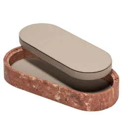 Giobagnara Scatola media in pelle e marmo Giza #1><noscript><img width=