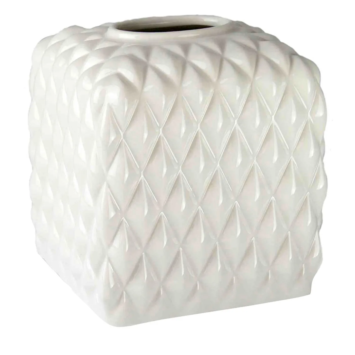 Villari SCATOLA PER FAZZOLETTI DI CARTA BLACK TIE - BIANCO> Arredo Bagno