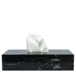 FiammettaV Home Collection Scatola per tessuti in marmo nero> Arredo Bagno