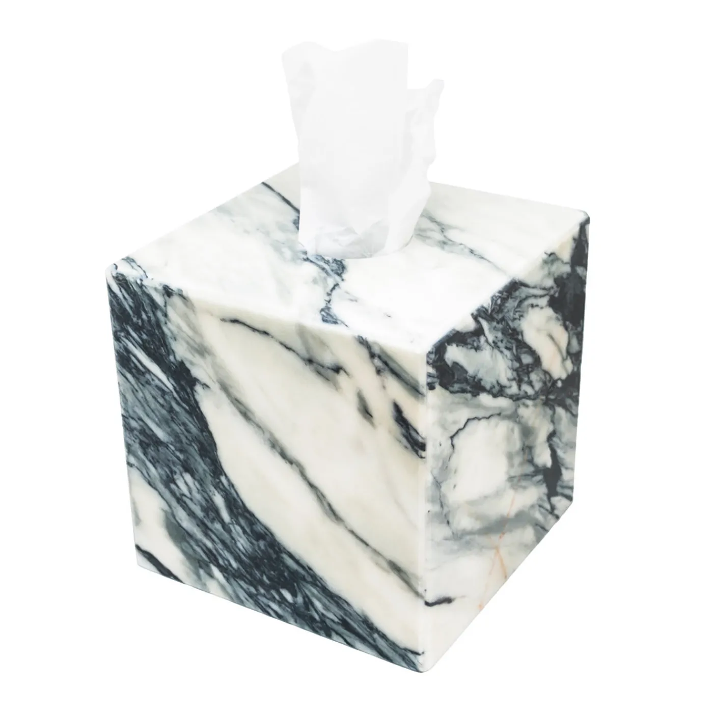 FiammettaV Home Collection Scatola per tessuti in marmo Paonazzo> Arredo Bagno