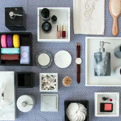 FiammettaV Home Collection Scatola per tessuti in marmo bianco><noscript><img width=