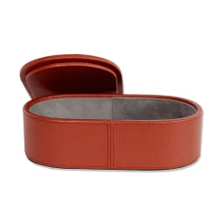 Cassigoli Scatola piccola con coperchio Oltrarno in legno e pelle rossa persiana><noscript><img width=