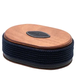 Marricreo Scatola portagioie ovale blu> Portagioie