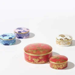 GINORI 1735 Scatola Portaoggetti Grande Rotonda Oriente Italiano Rubrum><noscript><img width=