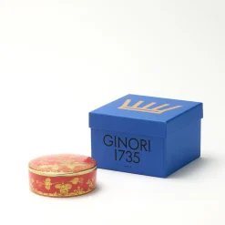 GINORI 1735 Scatola Portaoggetti Grande Rotonda Oriente Italiano Rubrum><noscript><img width=