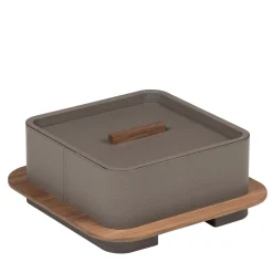Giobagnara Scatola quadrata Lloyd N. 2 in Taupe> Scatole