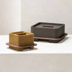 Giobagnara Scatola quadrata Lloyd N. 2 in Taupe> Scatole