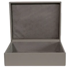 Cassigoli Scatola Ravenna in legno e pelle grigia luna><noscript><img width=