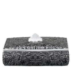 Villari SCATOLA RETTANGOLARE AMOUR - ARGENTO> Arredo Bagno