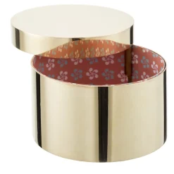 Bronzetto Scatola rotonda in ottone> Scatole