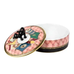 GINORI 1735 Scatola rotonda Totem Cat> Scatole