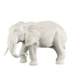 VGnewtrend Scultura bianca a forma di elefante di padre africano> Statuine