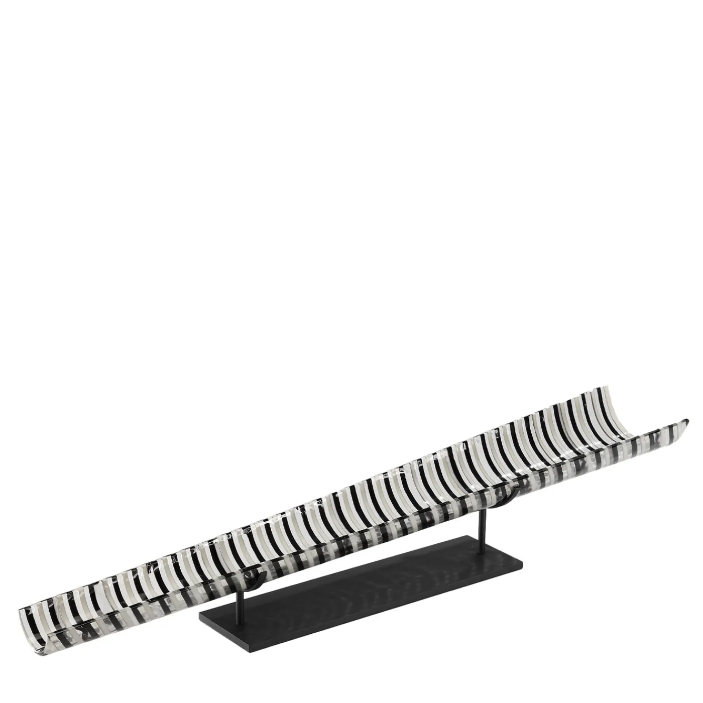 VéVé Glass Scultura conica Cono Moods in bianco e nero> Sculture Decorative