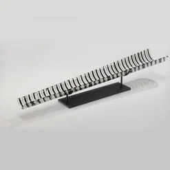 VéVé Glass Scultura conica Cono Moods in bianco e nero> Sculture Decorative