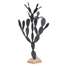 Officine Salvetti Scultura decorativa cactus re in alluminio nero> Sculture Decorative