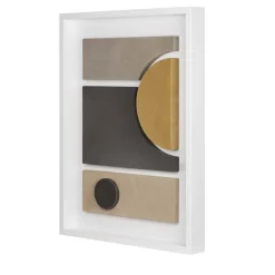 Giobagnara Scultura decorativa da parete Tabou con cornice bianca #4> Pannelli Decorativi