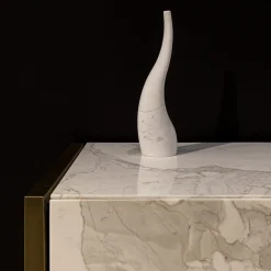 Giovannozzi Marmi Scultura Decorativa Ondulata in Travertino> Bottiglie Decorative