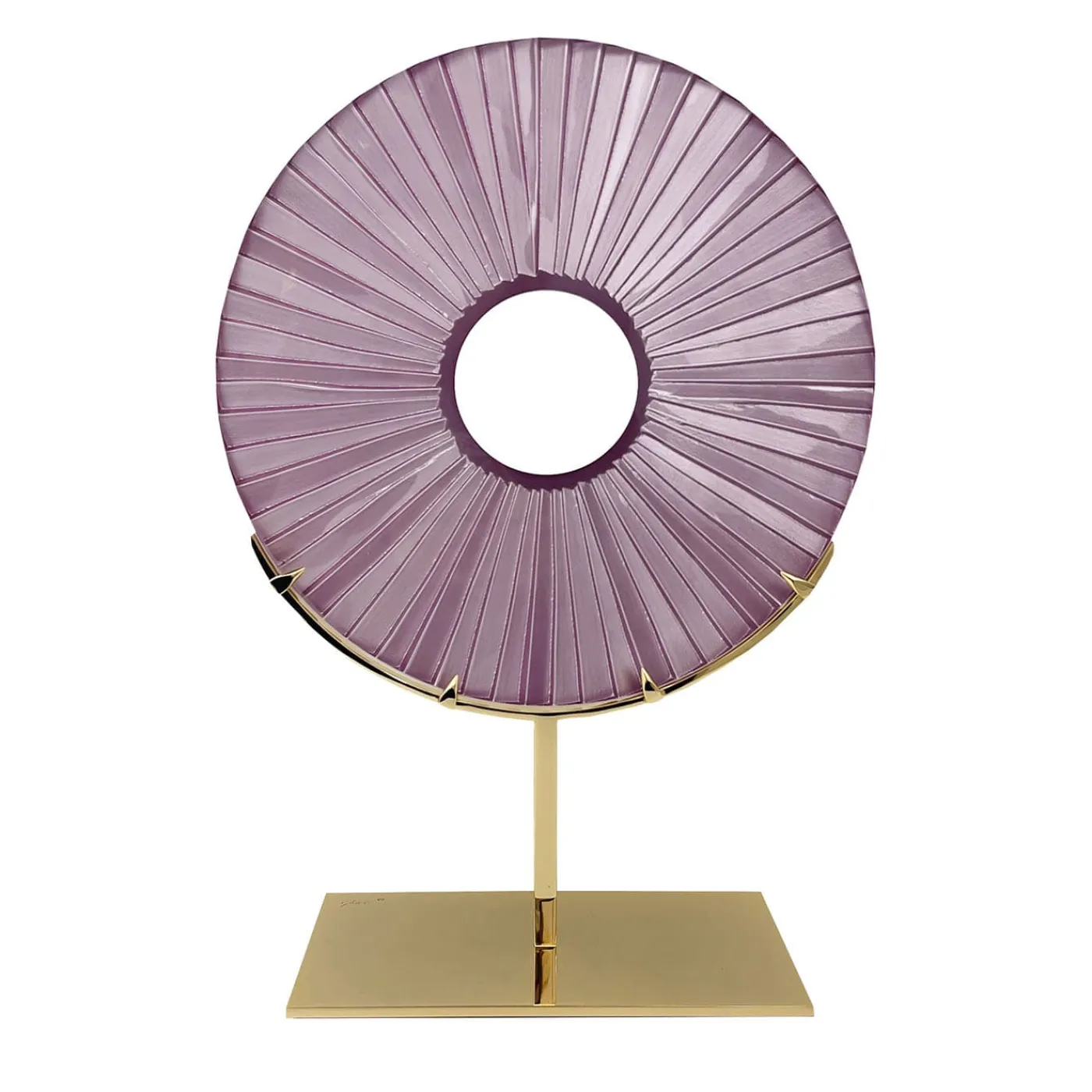 Ghirò Studio Scultura di cristallo rosa occhio> Sculture Decorative