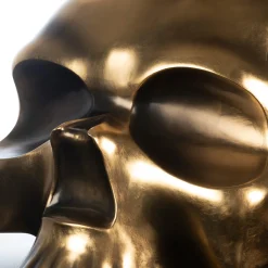 VGnewtrend Scultura di teschio d'oro> Statuine