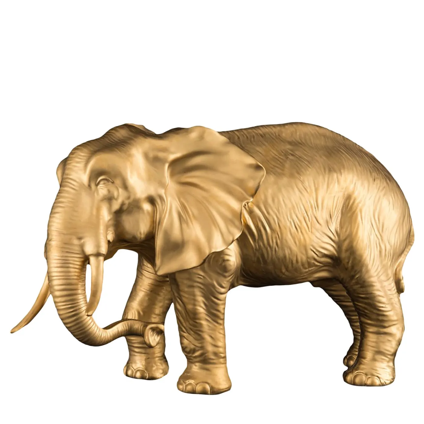VGnewtrend Scultura d'oro a forma di elefante del padre africano> Statuine