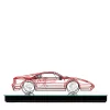Profilo Scultura Ferrari in filo metallico> Statuine