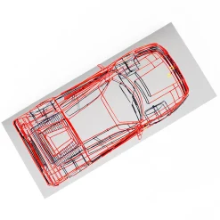 Profilo Scultura Ferrari in filo metallico><noscript><img width=