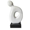 Espidesign by Paola Speranza Scultura Figura Aperta Al Vuoto in Marmo Bianco su Base in Granito di Piero Speranza> Sculture Decorative