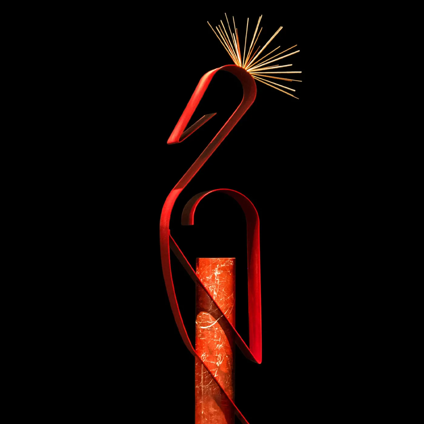 Officina Della Scala Scultura Gru Coronata> Sculture Decorative