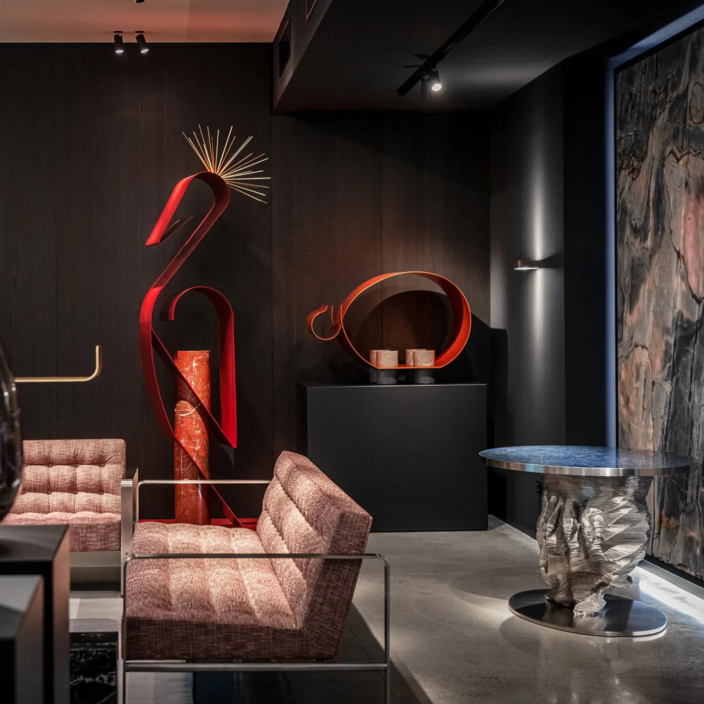 Officina Della Scala Scultura Gru Coronata> Sculture Decorative