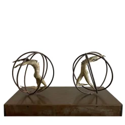 Giovanna La Falce Scultura in bronzo Incontro> Sculture Decorative