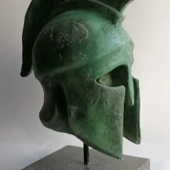 Todini Sculture Scultura in ceramica Elmo Corinzio con base> Statuine