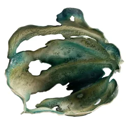 Bosa Scultura in ceramica verde Courmayeur di Assia Karaguiozova> Sculture Decorative