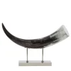 Petri Firenze Scultura in corno nero curvo> Sculture Decorative