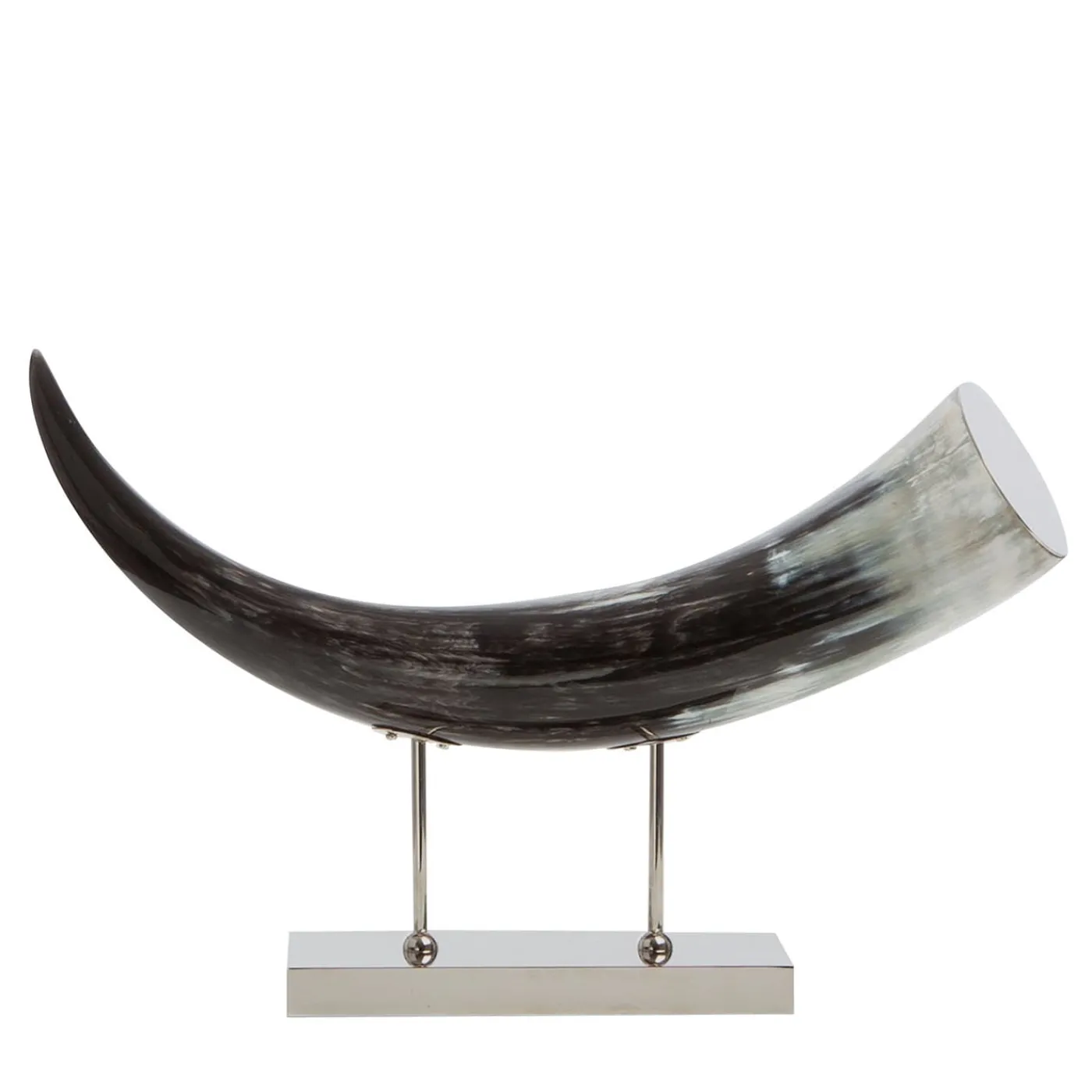 Petri Firenze Scultura in corno nero curvo> Sculture Decorative